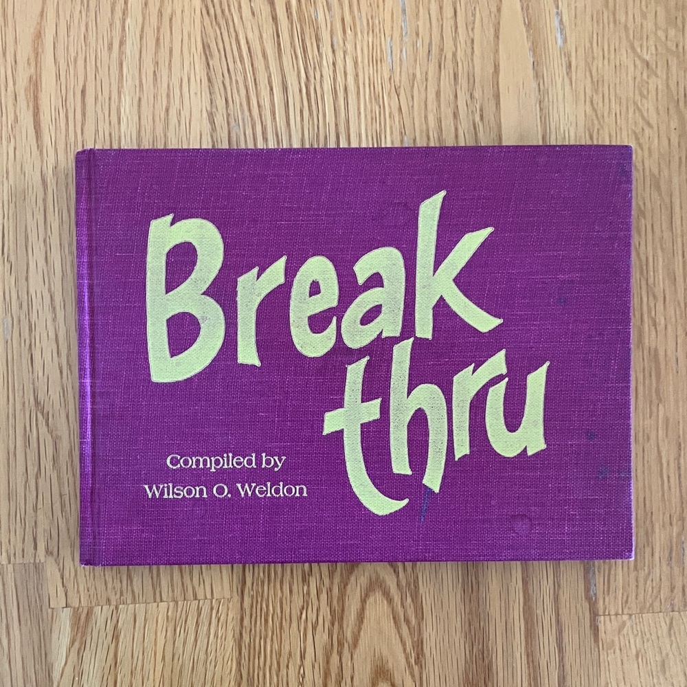 Purple 'Break Thru' Hardcover Book